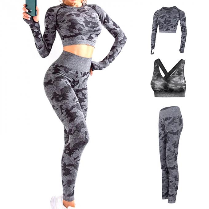 Sportswear гетры йоги фитнеса рукава женщин набора йоги Tracksuit длинного плотного идущего установленный