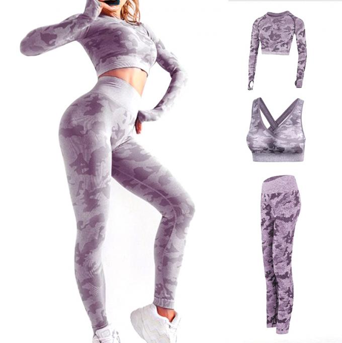 Sportswear гетры йоги фитнеса рукава женщин набора йоги Tracksuit длинного плотного идущего установленный