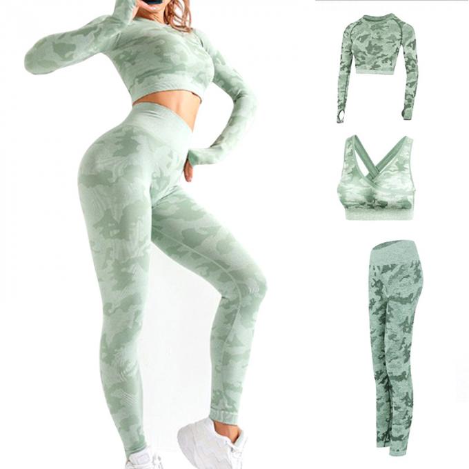 Sportswear гетры йоги фитнеса рукава женщин набора йоги Tracksuit длинного плотного идущего установленный